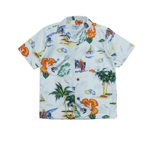 เสื้อฮาวาย เสื้อเด็ก เสื้อครอบครัว เด็ก&ผู้ใหญ่ Hawaiian aloha Shirts ハワイアンシャツ (กีต้า)