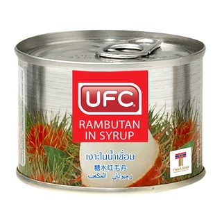 ยูเอฟซี เงาะในน้ำเชื่อม ขนาด 170กรัม/กระป๋อง (6ออนซ์) ยกแพ็ค 6กระป๋อง UFC RAMBUTAN IN SURUP