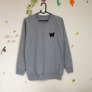 เสื้อแขนยาว สีเทา (เปลี่ยนอักษรได้)