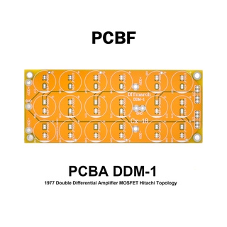 (2)DIYmarch PCB DDM-1 แผ่นปริ้น แอมป์มอสเฟต 1977 ปรับปรุ่ง Hitachi Topology ที่กำลังนิยม DIY  โคลนราคาหลักแสนกัน