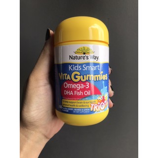 Nature’s Way Kids Smart Vita Gummies Omega-3 DHA Fish Oil Exp. 1/25