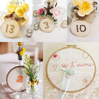 Hecceh สะดึงเข็มไม้ไผ่ สําหรับเย็บผ้า Diy