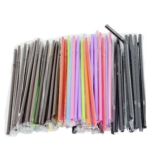 (100 เส้น/1แพ็ค)หลอดงอ ห่อฟิล์มใส หนา 6 มิล ยาว 21 ซม.(U)