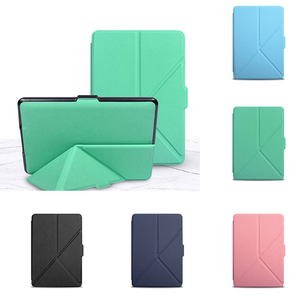 สมาร์ทแม่เหล็กปกหนัง Faux Stand Kindle Paperwhite123 PU หนังสําหรับ 2018 ใหม่ Kindle Paperwhite 4 10