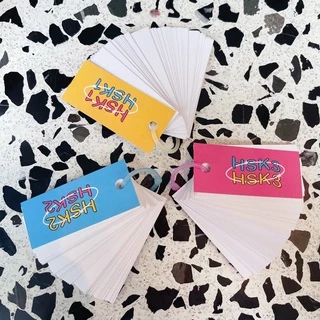แฟลชการ์ด/flash card 🐕🌷﹆യ HSK 1-4 การ์ดคำศัพท์ ภาษาจีน🇨🇳 °•*Handmade ✦ พร้อมส่ง💖