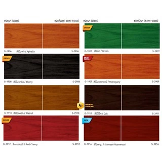 !!! สีย้อมไม้ราคาถูก #สีย้อมไม้ เบเยอร์ G-19xx ขนาด 1 แกลลอน [3.75 ลิตร] beger