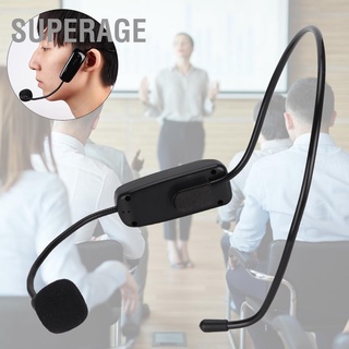 Superage Uhf ชุดหูฟังไมโครโฟนไร้สายสําหรับการเรียนการสอน