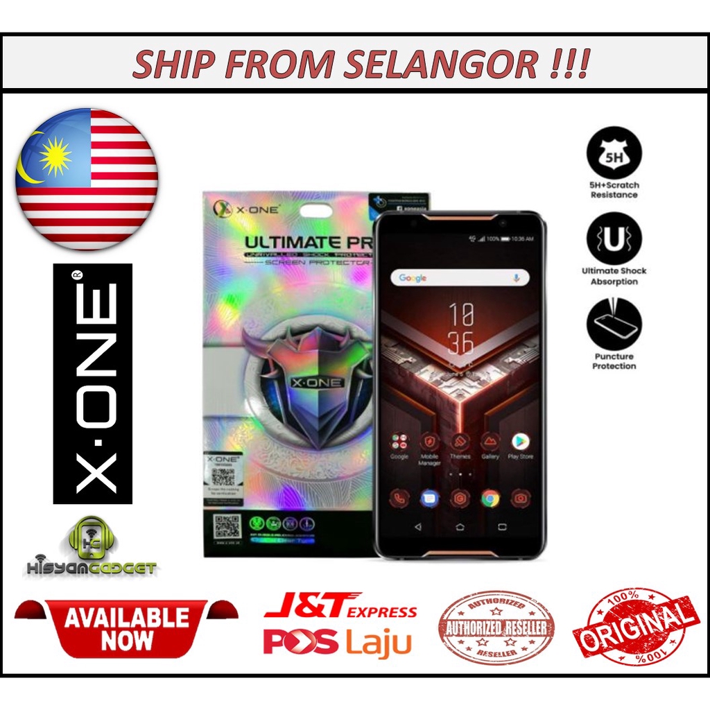 X-One Ultimate Pro Series ป้องกันหน้าจอสําหรับ Asus ROG / Zenfone Max Pro M1 / M2 / Zenfone Max / Ze
