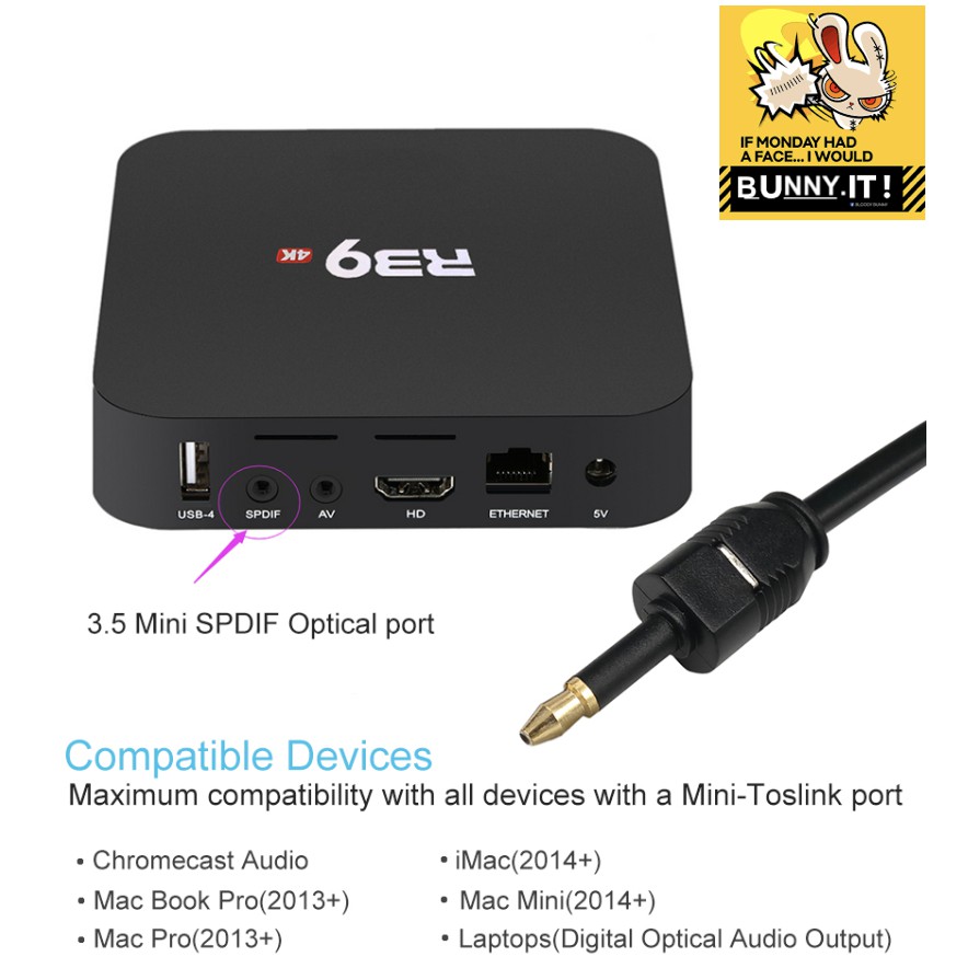 Digital Toslink Mini Toslink สาย 3.5 Optical SPDIF Audio Cable สำหรับ Macbook, mini Disc 1.5m