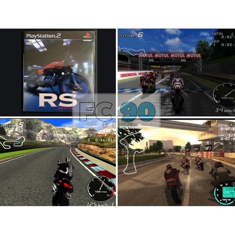 แผ่นเกมแช่งรถมอเตอร์ไซค์  RS Riding Spirits [PS2] แผ่นแท้ มือสอง สภาพดี มีกล่องและคู่มือ Playstation2 เพลย์สเตชั่น2