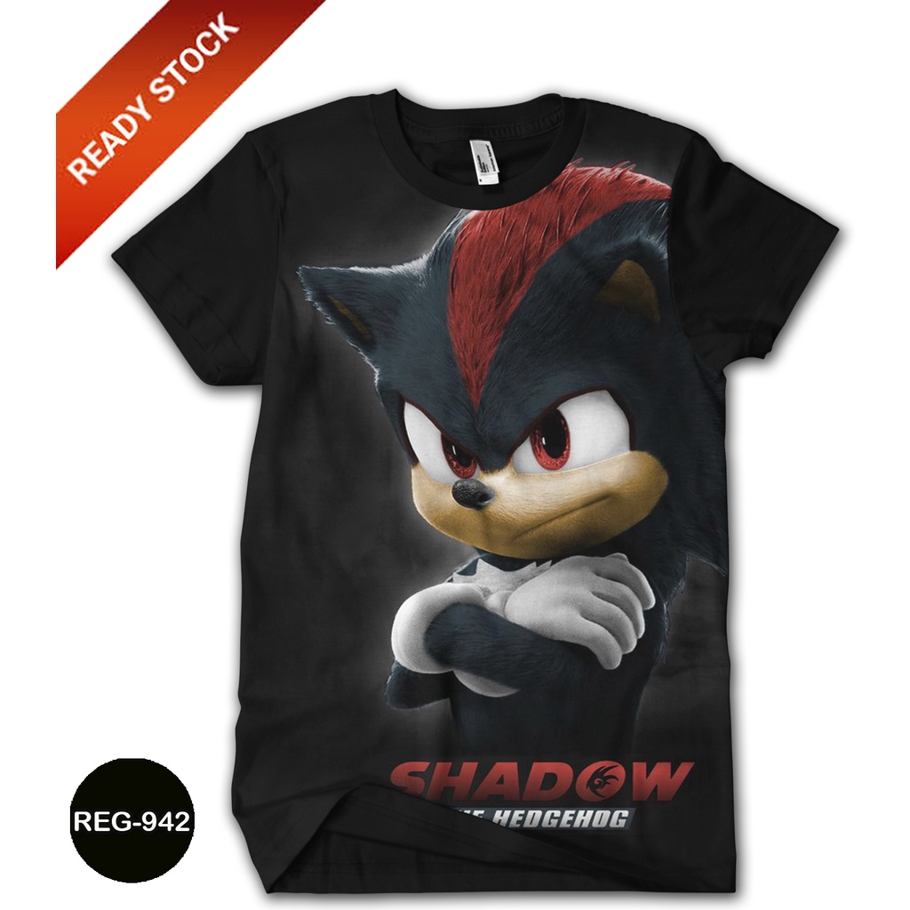 เสื้อยืด ลายเกม Sonic Shadow The Hedgehog สําหรับเด็ก REG-942