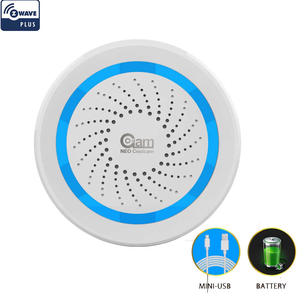 Neo Zwave Plus Siren อุปกรณ์ส่งสัญญาณเตือนภัย ใช้ร่วมกับระบบกันขโมย FIBARO คลื่น Z Wave 921.4 MHz