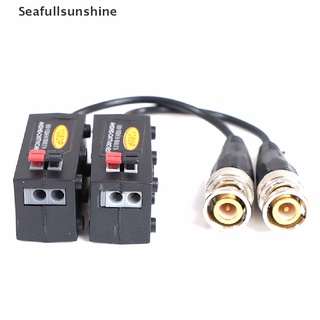 Seaf&gt; เครื่องส่งสัญญาณกล้องวงจรปิด Cctv Passive Video Balun 1080P Ahd Cvi Tvi Cvbs ผ่านเครือข่าย Bnc