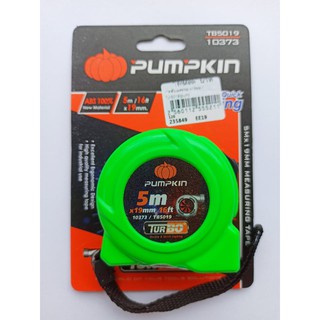 PUMPKIN ตลับเมตร ขนาด 5Mx19mm สินค้าคุณภาพ รับประกันความพอใจ ผ่านสำนักกลางชั่งตวงวัด