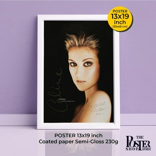 Celine Dion Poster  "Queen of Power Ballads" โปสเตอร์ เซลีน ดิออน ภาพขนาด 33x48 cm