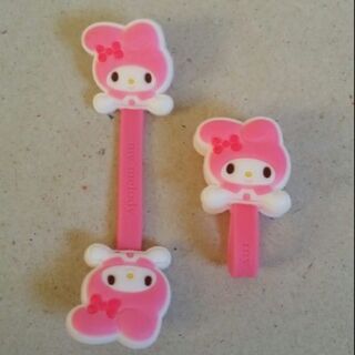 ที่พันสายไฟ รัดสายไฟ สายหูฟัง ลาย มายเมโลดี้ mymelody (เซ็ตละ 2 ชิ้น)