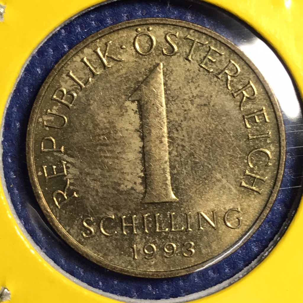 เหรียญเก่า#14107 ปี1993 ออสเตรีย 1 SCHILLING เหรียญสะสม เหรียญต่างประเทศ เหรียญหายาก