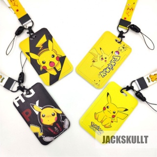 ซองใส่บัตรพร้อมสายคล้องคอลายการ์ตูน Pokemon Pikachu การ์ตูนบัตรพนักงานบัตรนักเรียน ซองใส่บัตรพนักงาน พวงกุญแจน่ารัก พวงกุญแจรถยนต์ บัตรพนักงาน สายคล้องบัตรพนักงาน ที่ใส่บัตรพนักงาน บัตร การ์ด ที่ห้อยบัตรพนักงาน