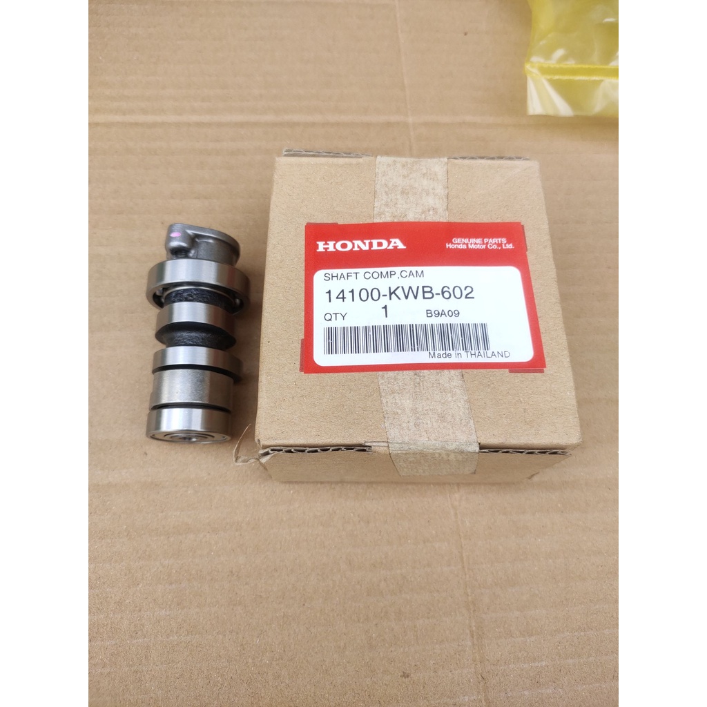 14100-KWB-602ชุดเพลาลูกเบี้ยววาล์วแท้HONDA CZI,เวฟ110iรุ่นแรก,รุ่นลิ้นตั้ง,1ชุด
