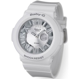 Casio Baby-G Neon Illuminator นาฬิกาข้อมือผู้หญิงสายเรซินรุ่นBGA-160-7B1DR-White