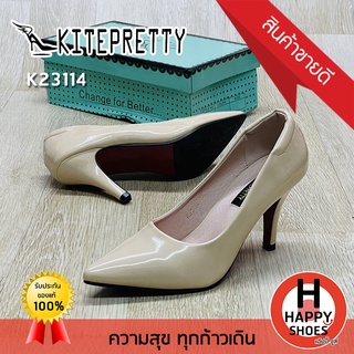 🚚ส่งเร็ว🚛ส่งด่วนจ้า ✨มาใหม่จ้า😆รองเท้าส้นสูงหญิง KITEPRETTY รุ่น K23114 ส้น 3.5 นิ้ว The charm is you สวย สวมใส่สบาย ทรง