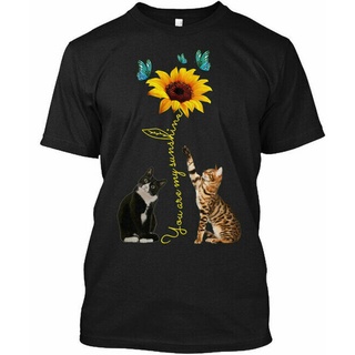 เสื้อยืด พิมพ์ลาย Cat-You Are My Sunshine You อินเทรนด์S-5XL