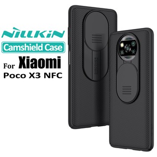 Nillkin เคสโทรศัพท์ PC แบบแข็ง มีแถบสไลด์ป้องกันกล้อง สำหรับ Xiaomi Redmi Note 9S / 9 Pro Max / 10x K30 5G / Xiaomi Poco X2 / Mi 10 Lite Youth