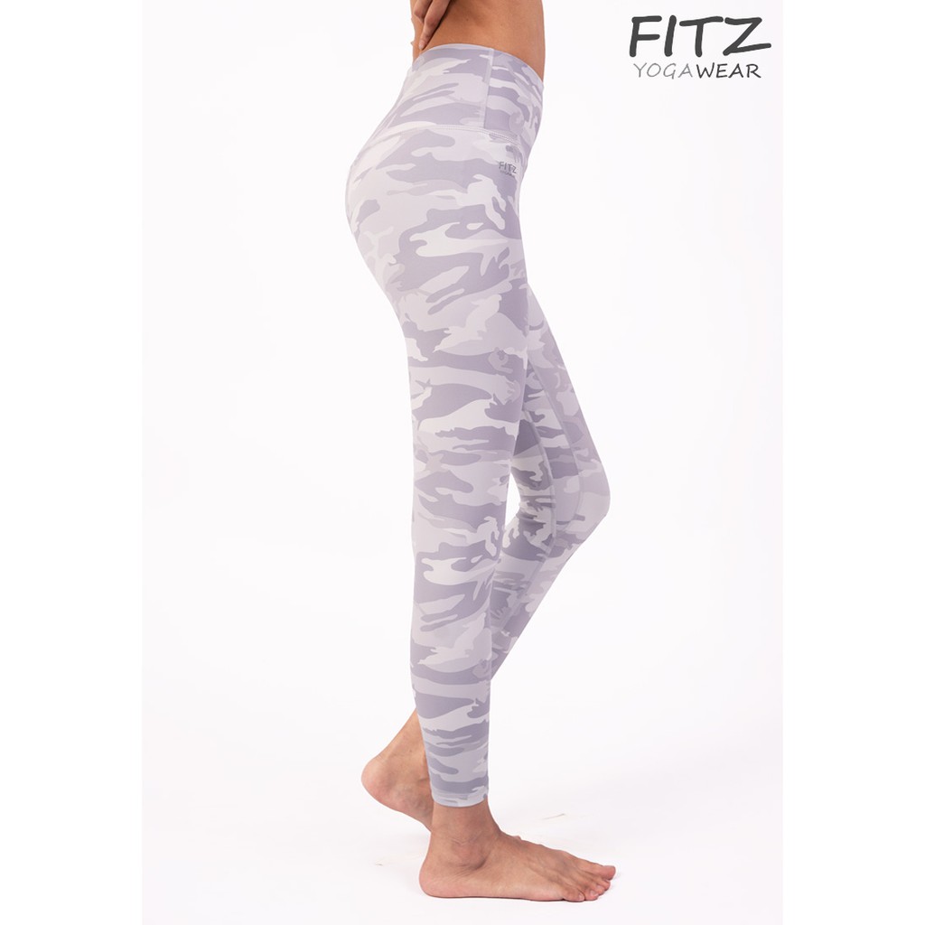 กางเกงโยคะ Fitz High Waist 7/8 Legging - Diane - Grey Army #2