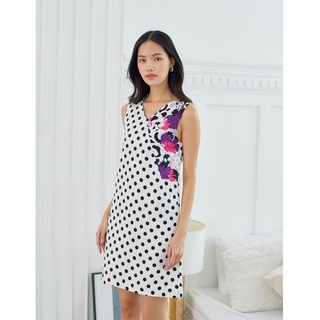 NEW!! เดรสให้นม McKenzie Dress: Dot &amp; Flower Print