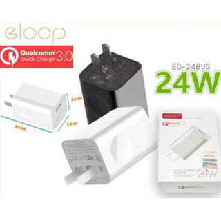 หัวชาร์จ Eloop รุ่น EQ-24BUS Quick Charge 3.0 24W Wall Charger Adaptor