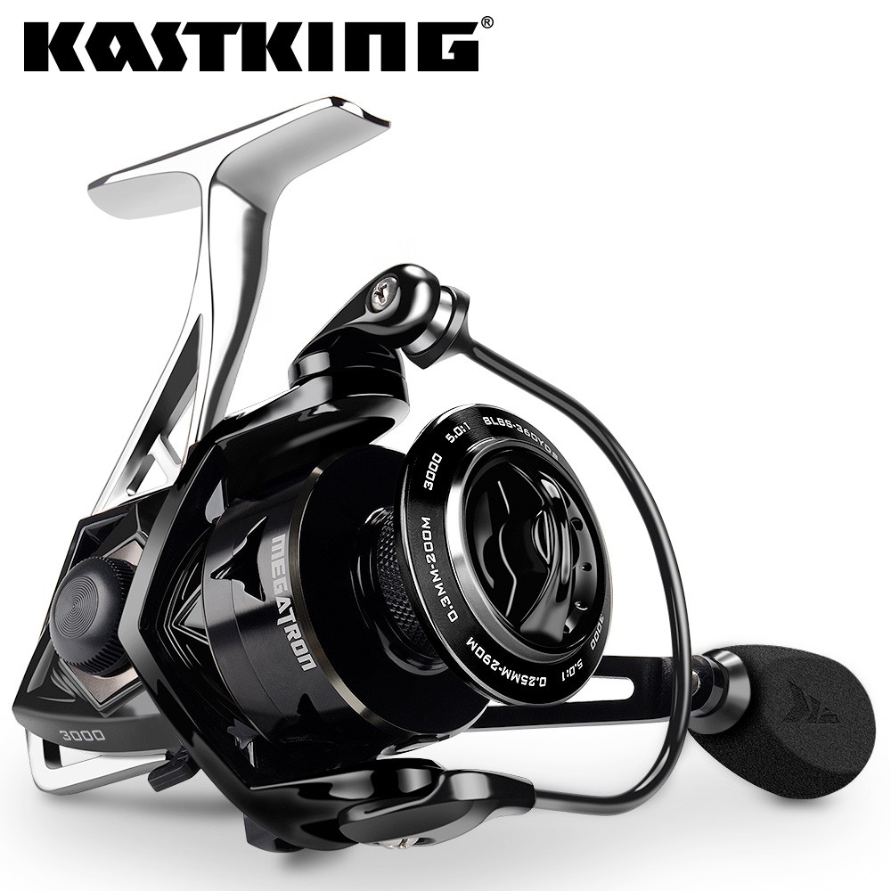 Kastking รอกหมุนตกปลา อลูมิเนียม คาร์บอนไฟเบอร์ รับน้ําหนักได้เต็มที่ 18 กก. 7+1