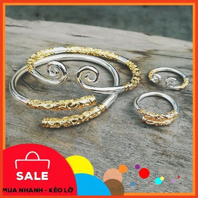 สร้อยข้อมือสําหรับผู้ชายและผู้หญิง Combo 2 Kim Co-Nhu Y Bracelets 2 Kim Co Rings-Nhu Y - HAC-BACH Ki