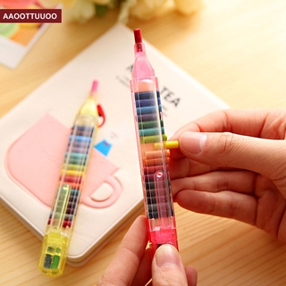 20 Colours Crayon Pen for Student Office Exchangeable Stationery