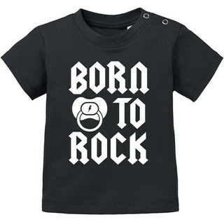 เสื้อยืดผ้าฝ้ายพิมพ์ลายแฟชั่น ขายดี เสื้อยืดแขนสั้น พิมพ์ลาย Born to Rock HARDROCK HEAVY METAL s- LOoegm18LAfami01