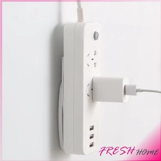 ที่ยึดปลั๊กไฟ แผ่นกาว ติดรางปลั๊กไฟ แบบติดผนัง Power Socket Holder