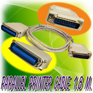 สายปริ้นเตอร์ Cable Parallel PRINTER 1.8M หัวประกอบ