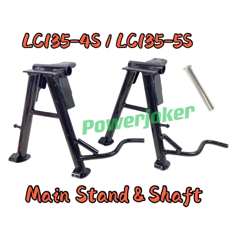 LC135/ LC135-5S/ LC 135 5S/ LC135 ใหม่ 4S V1,V2,V3,V4,V5,V6) ขาตั้งคู่และเพลาขาตั้งหลัก/ Tongkat Dua