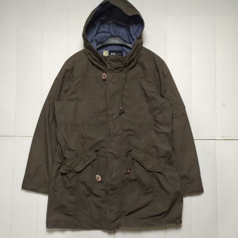 เสื้อแจ็คเก็ต OLIVE ARMY PARKA BY FRJ JEANS SIZE L