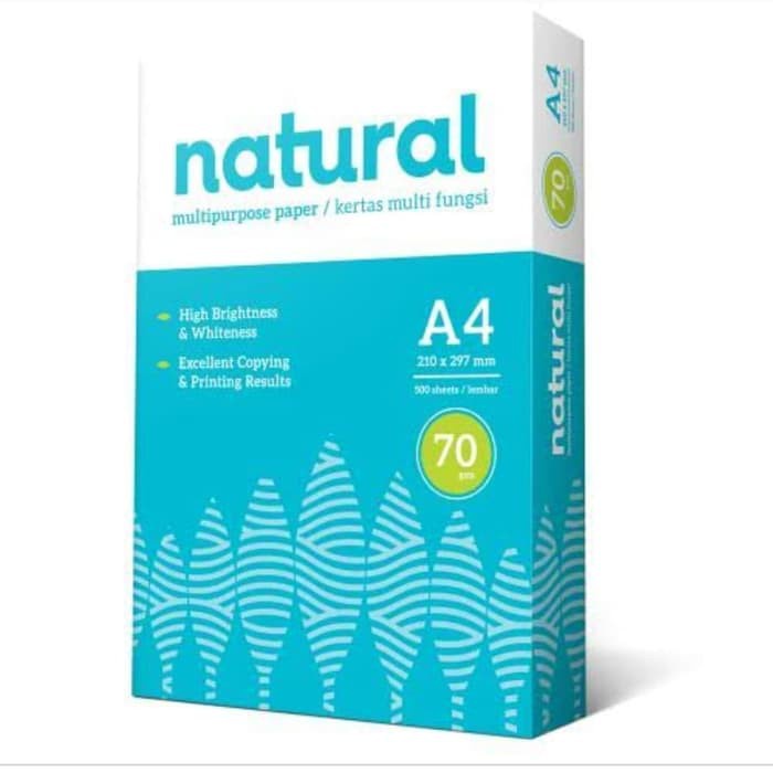 [RIM] กระดาษโฟโต้โคปี้ธรรมชาติ A4 70 GRAM HVS MULTI PURPOSE