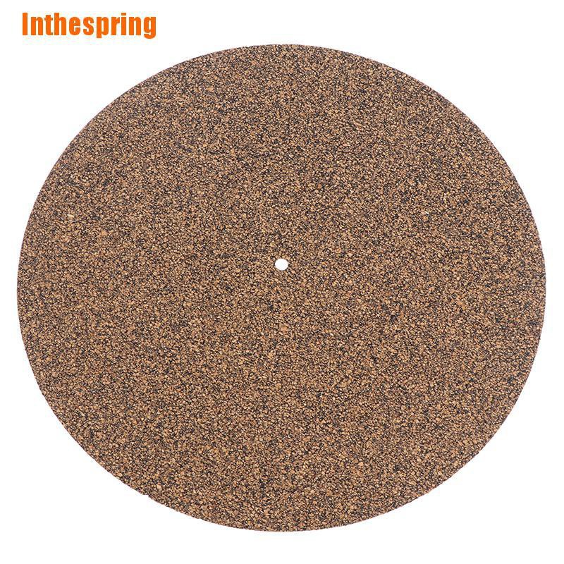 Inthespring Cork Rubber Turntable Platter Mat Slipmat AntiStatic For Lp Vinyl Record lrhm