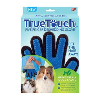 TrueTouch Five Finger Deshedding Glove for Cats &amp; Dogs (1 box)