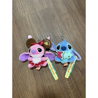 พวงกุญแจ Stitch &amp; Angel มือสอง สภาพดี ยังมีป้ายแท็ก