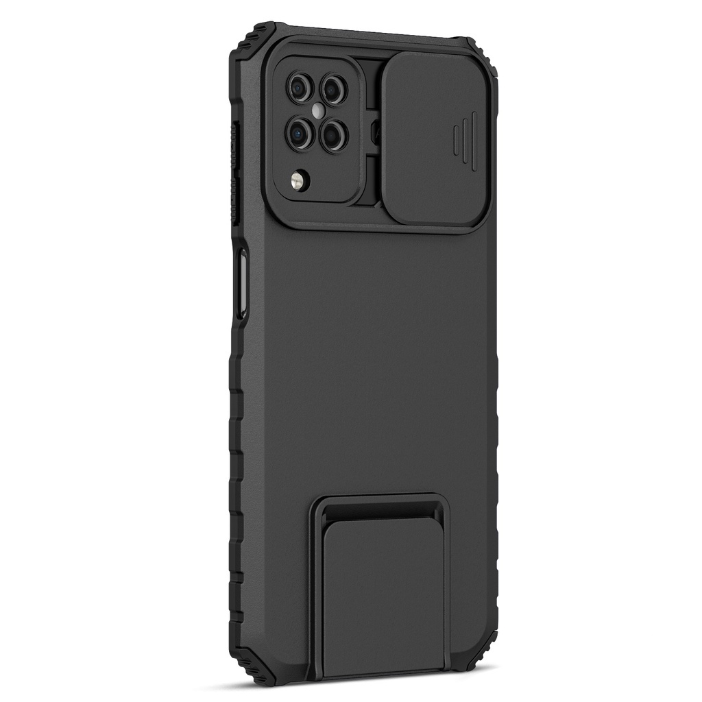 ส่งจาทไทย Case For Samsung A55/S22Ultra/A22 5G/A02/M02/S23FE/A50/A50S/A30S เคสกันกระแทก กันรอยกล้อง ตั้งได้ เคสมือถือ