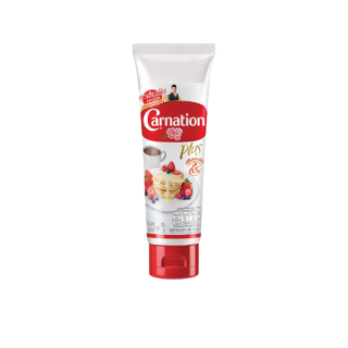 Carnation ผลิตภัณฑ์นมข้นหวาน แบบหลอดบีบ ตราคาร์เนชัน พลัส ขนาด 180 กรัม
