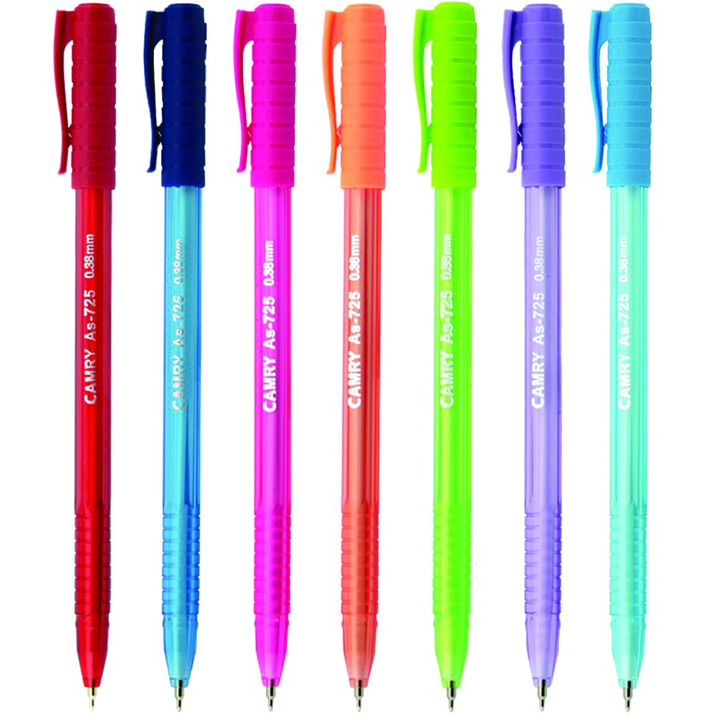 ปากกา Camry 725 ปากกาลูกลื่น ปากกาหมึกน้ำเงิน (ราคา12แท่ง)