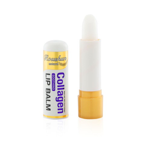 ROUSHUN natural collagen soothing lip balm ลิปแก้ปากดำ คล้ำ บำรุงปาก (แบ่งขาย 1 แท่ง )