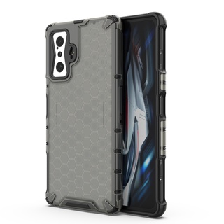 เคส TPU PC โปร่งแสง กันกระแทก ลายรังผึ้ง สําหรับ Xiaomi Redmi K50 Gaming Edition