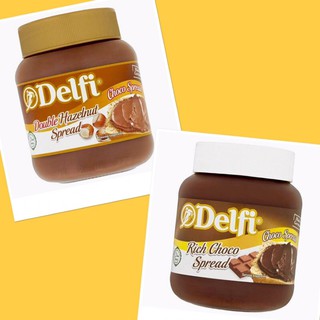 🍞🍩 สเปรดทาขนมปัง เฮเซลนัท ช็อกโก้ สเปรด ตรา Delfi จาก เยอรมนี Hazelnut Choco spread 350g jam