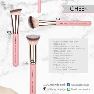 แปรงแต่งหน้าด้ามชมพู MeiLinda Gatsby Rose Brush