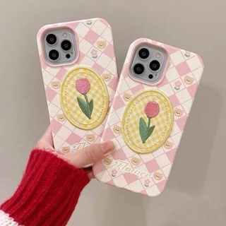 สอบถามก่อนกดสั่ง เคสโทรศัพท์ ส่งจากไทย เคสประกบ ประกบ เคสประกอบ เคสสีชมพู เคสดอกไม้ เคสลายดอก เคสดอกทิวลิป เคสลายตาราง